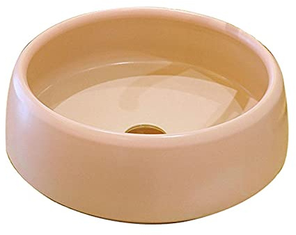 HTTGDGDH Lavabos De Salle De Bain À Poser Lavabo De Salle De Bain 13,7'' X 5,5'' Lavabo De Comptoir Rond Rose Au-Dessus du Comptoir pour Meuble De Toilette Meuble-Lavabo De Salle