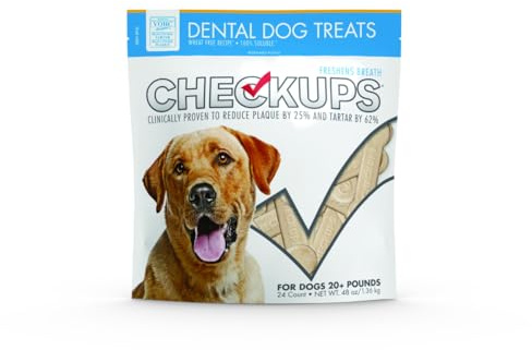 Checkups Dental Dog Treats, 24 Treats - 48 oz.