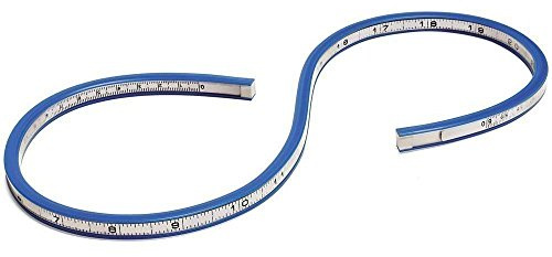 HAND ® Präzise & Einfach zu markieren. Flexible Curve 19,9 / 50cm, Flex Design Lineal Messen-Flexibel Kurve Lineal
