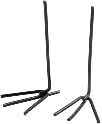 Fågel-/kycklingfötter, B: 2 cm, H: 5 cm, svart, 20st.