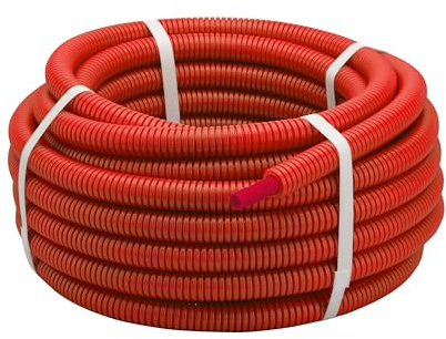 Couronne Tube PER Gainé Rouge Ø16 - Longueur 15 mètres NOYON & THIEBAULT