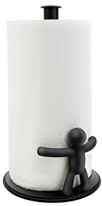 Umbra Buddy Counter Top Paper Towel Holder, Black, 11 x 3.5