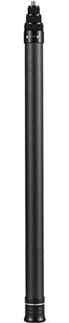 Unsichtbarer Selfie-Stick 36cm-150cm, Andoer Tragbarer Selfie-Stick Kohlefaser-Ständer Kamerahalterung 1/4 Zoll Schraubbefestigung Kompatibel mit Insta360 X2/X3