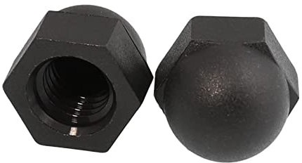 2-50 Stück weiße/schwarze Nylon-Hutmuttern Kunststoff-Sechskantmuttern M3/M4/M5/M6/M8/M10/M12/M14/M16/M18/M20
