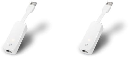 TP-Link UE300 USB auf Ethernet Adapter, USB 3.0 zu RJ45 1000Mbps Ethernet LAN Netzwerkadapter, Plug-and-Play in Windows 11/10, Mac OS und Linux OS, Faltbares und tragbares Design (Packung mit 2)