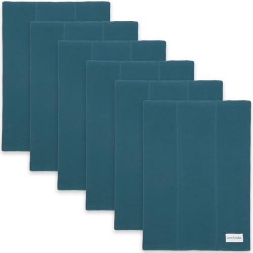 Comfy Cubs Juego de paños para eructos para bebés (paquete de 6) – Grandes, 6 capas, ultra absorbentes, 100% algodón para regurgitación infantil, babas y desastres – regalos suaves y cuidadosos para
