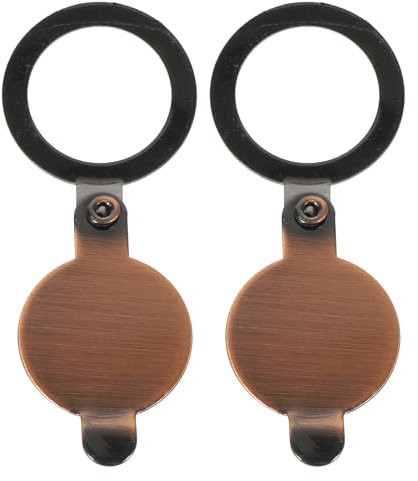 Amosfun 2pcs Peephole Cover, Front Door Anti Peeping Hole Cover, Door Viewer Peep Hole Cover for Apartment Home Hotel (5cm)
