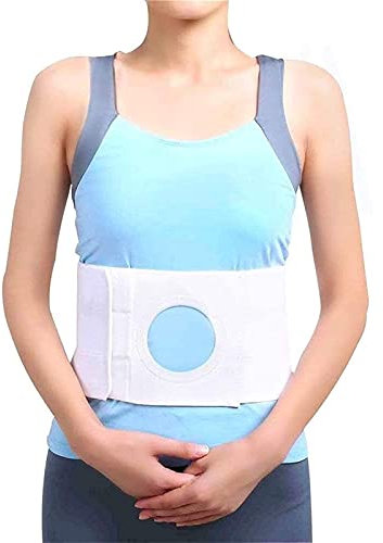 Stoma-Gürtel Ostomie Gürtel Stoma-Gürtel, Hernien-Gürtel, Stoma-Mieder mit 8 cm Stoma-Öffnung – Post-Colostomy-Stoma-Verband, Bauch- und Rückenstützgürtel
