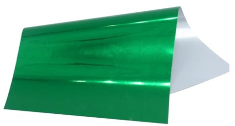 GXMDSGZ Foglio di laminazione for trasferimento olografico in Carta stagnola for Stampa a Caldo Color Oro for Carte Regalo Artigianato Artistico Fai-da-Te per Pelle Fai da Te(Green)