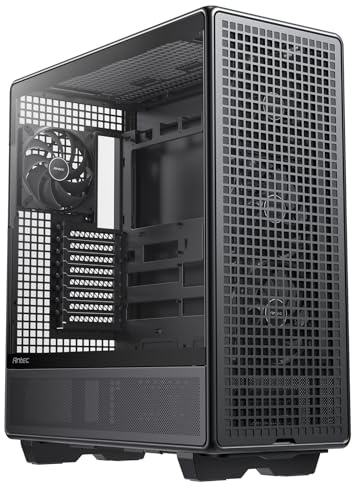 Antec 900 Full Tower Case, AI Workstation & Gaming Chassis, Supports E-ATX/Threadripper & Back-Connect MB, 6 PWM Fans Included, Type-C 10Gbps, 420mm Radiator Support, Tempered Glass