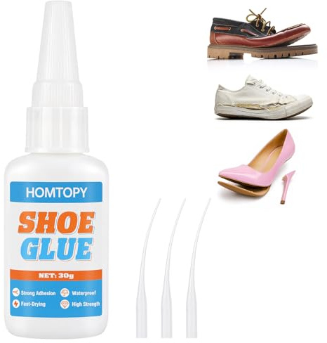 NUTKIT Colle pour Chaussures 30g, Colle Semelle Chaussure Transparente | Imperméable et Permanente, Colle Forte Chaussure,Colle Chaussure Semelle, pour Réparer Baskets, Talons Hauts et Toutes Sortes