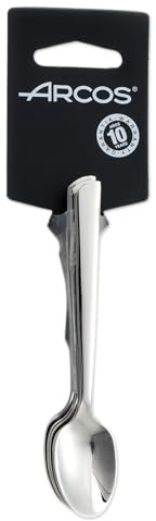 Arcos Séries Toscana - Cuillère à Mocca Set (6 Cuillère) - Monobloc d'une Pièce Acier Inoxydable 18/10 et 115 mm Couleur Argent