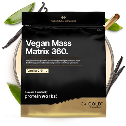 Protein Works | Vegan Mass Matrix 360 - Gold, Vanillecreme, 1kg