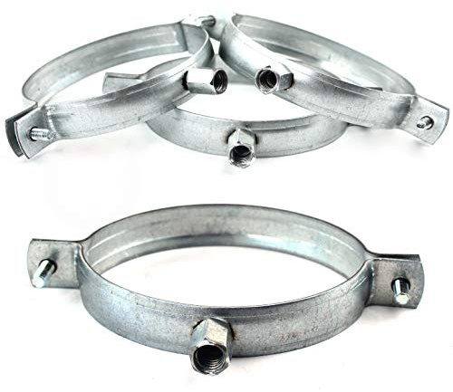 Rohrschelle Wickelfalzrohr Halterung Halter Rohr Lüfter Dachrinne Gewinde Ø 355 mm 1 Stk.