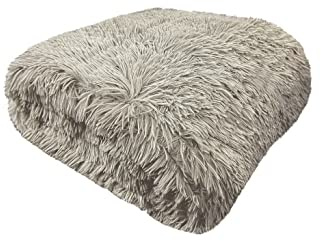 New Weighted Heavy Blankets Cluddes Long Fur Blanket for Therapy Sensory Anxiety Autism Insomnia Stress Relief Comfortable Soft Relaxing Premium Great Sleep Blanket (Silver, 125x150cm - 4kg)