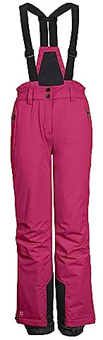 killtec Mädchen Skihose/Funktionshose mit Latz, Kantenschutz und Schneefang KSW 152 GRLS SKI PNTS, pink, 152, 41188-000