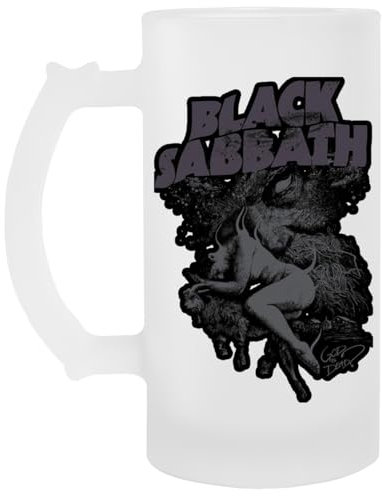 Genérico Warna Black Gak Oleh Sabbath Vaso De Cerveza Transparente Con Asa