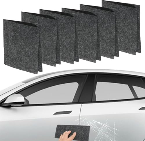Auirshiky 6 Stück Car Scratch Remover Cloth,Auto MikrofasertüCher,Nano Sparkle Tuch,Nano Sparkle Tuch FüR Auto Kratzer Entfernen,Magic Nano Sparkle Tuch (8)