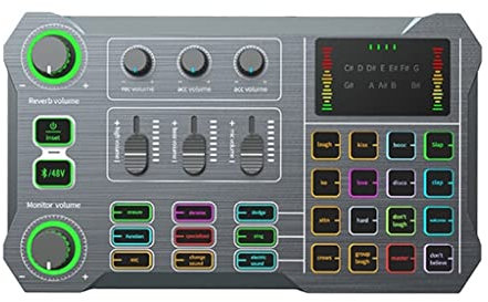Carte Son en Direct pour Ordinateur et téléphone Portable X10 avec Port XLR OTG 48 V Interface de mixage Enregistrement