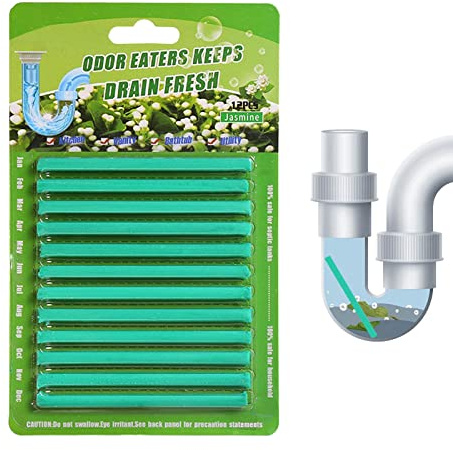Varillas para desagüe - Limpiador de desagüe enzimático, varillas de limpieza de desagüe desodorizantes | Varillas eficaces para limpiar tuberías de desagüe y desatascar desagües, desodorizante de