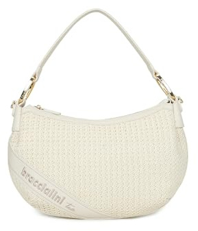 Braccialini Borsa a Spalla Donna Beth Tricot Hobo in Rafia