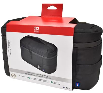 Hori Compact Carry All (Black) Travel Bag for Nintendo Switch 2 - Officially Licensed by Nintendo