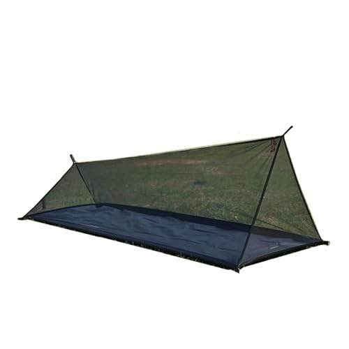Generic Outdoor Adventure Breathable Tent 40D Yarn Ligthweight Portable Tent for Summer Camping (Black)