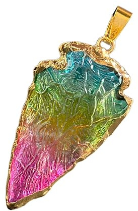 Gadpiparty Bunter Selbstgemacht Dreieck Stein Anhänger Kleiner Schmuck Anhänger Für Handwerk Zartes Stein Hängedekor Für Halsketten Und Taschen