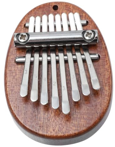 MUELODSIC Holz Daumenklavier Kleines Musikinstrument Fingerklavier Für Anfänger Miniatur-kalimba-dekor Übungs-kalimba Kalimba-geschenk
