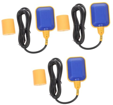 DIYEAH 3 pièces Float de pour Pompe Flotteur Robuste Interrupteur Liquide pour Réservoir Eau et Système Septique Automatique et