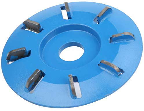 Garosa Disco de Tallado de Madera de 8 Dientes, Fresa de 8 Dientes, Disco de Amolado para Carpintería para Amoladora Angular con Aleación YG8, Alta Dureza y Resistencia Al desgaste.