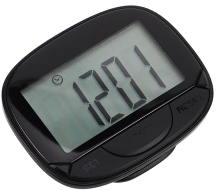 Toddmomy Compact Pedometer with Clip Accurate Digital Step Counter for Walking Jogging Fitness Lightweight Hip Tracker for Men Women Extended Battery Life Large LCD Display