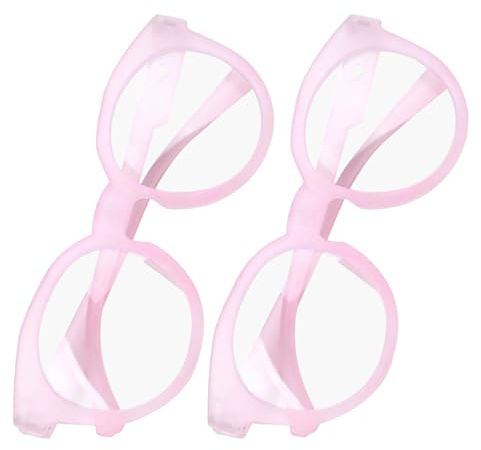 COLLBATH 2 St Blåljusfilterglasögon för Pojke Flicka Okrossbara Datorglasögon med Anti-bländning och Bekväm Skyddar Ögonen vid Telefon Skärmanvändning Rosa