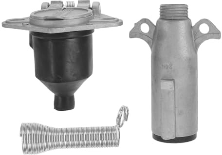 Abaodam Connettore per Rimorchio a 7 Pin 24v per Camion e Semirimorchi, Set Spina e Presa con Protezione, Adattatore Elettrico per Luci e Frenata Camper e Veicoli Commerciali