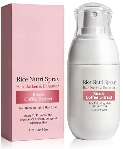 50ml Reiswasser Hair Growth Spray, Rice Serumhaare Für Dickeres, Reiswasser für Haarwachstum, Volleres, Feuchtigkeitsspende, für Dünner Werdendes Haar, Geschenk für Männer Frauen