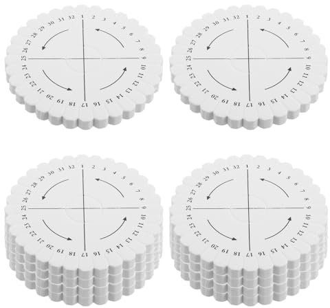 SHINEOFI Juego de 20 Placas Redondas de Tejido para Pulseras Amistad, Bastidor Portátil y Ligero de Espuma Eva 32 Ranuras para Manualidades en Casa