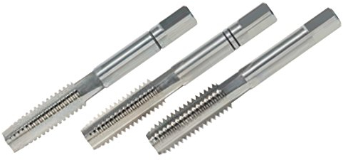 VÖLKEL Handgewindebohrer 3-tlg. Satz DIN 352 HSS-G - UNC 3/8 x 16