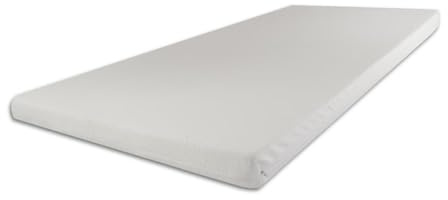 SW Bedding Viscoelastische Matratzenauflage 200 x 160 x 7cm H2 mit Bezug SANcare Boxspringbett Auflage