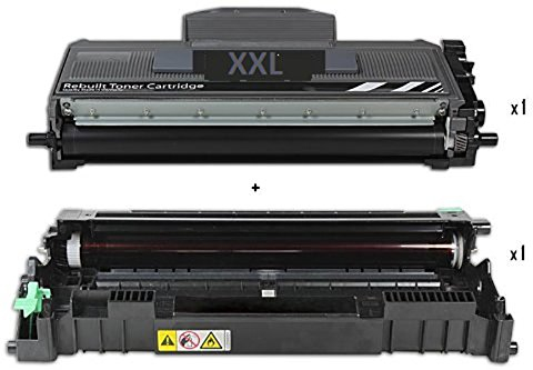 ttrecycling Ersatz Trommel-Einheit + Toner für Brother MFC-7320 (DR-2100 + TN2120 XL + 100 Briefumschläge)