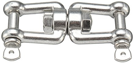 MASUNN 8 mm Stecker drehbar Schäkel Haken 316 Edelstahl für Boot Kiefer Meer Anker Kette
