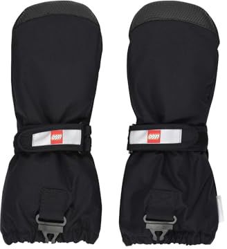 Lego Wear Kinder Lwatlin - Lego Tec Play F ustlinge, Schwarz, 110/116 EU