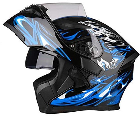 Klapphelm Bluetooth Helm Motorrad Racing Roller Doppelvisiere Anti-Fog Vollgesichts Modular Motorradhelme DOT