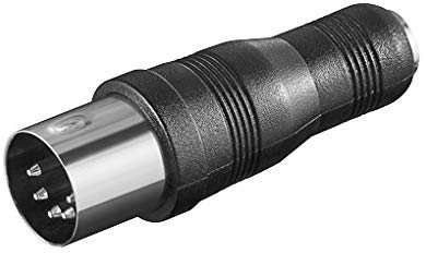 PremiumCord Adapter Klinkenbuchse 3,5 mm auf DIN-Stecker, für Plattenspieler, Verstärker, Radio