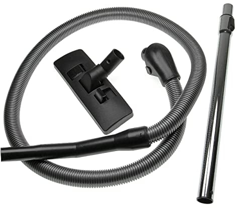 vhbw 3-tlg. Zubehör-Set kompatibel mit Miele Electronic 3300, Electronic 3400 Staubsauger - Bodendüse, Teleskop-Rohr, Schlauch