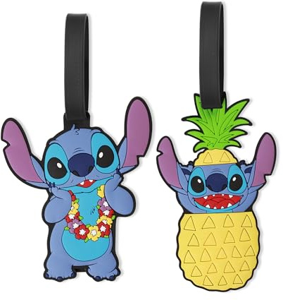 Set 2 Etiquetas Equipaje Stitch