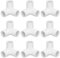 10 Piezas de Conectores de Esquina de PVC 3 Vías, Accesorios de Tubería en Forma de T Dn20, Codos, Conector en T de Ángulo Recto de Plástico, para Tuberías de Agua, Juntas de Invernadero (Blanco)