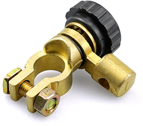 Corta corriente Bateria 12V, Desconectador de Bateria, Auto Coche Interruptor de Batería Terminal, Bornes de Batería para 15-17mm Diámetro