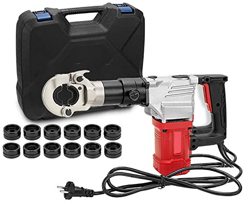 DISHENGZHEN Crimpadora de terminales de Cable hidráulico eléctrico 16-300 mm², Herramienta portátil de crimpado de Cables de Mano para terminales de Cobre y Aluminio