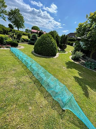 Nr.57,Profi XXL Reuse 9,8 Meter !,50x35cm Aalreuse Aal Krebs flusskrebs Shrimps Reuse,Fischnetz 9,80m Lang Reuse XXL,Angelnnetz