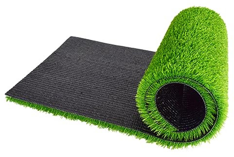 Réaliste Gazon Artificiel 2.5m X 3m 20 Mm Hauteur Des Poils Tapis Intérieur Extérieur Jardin Pelouse Paysage Synthétique Tapis De Gazon(Size:4x3m)